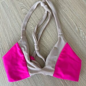 Pink Acacia swimwear top small